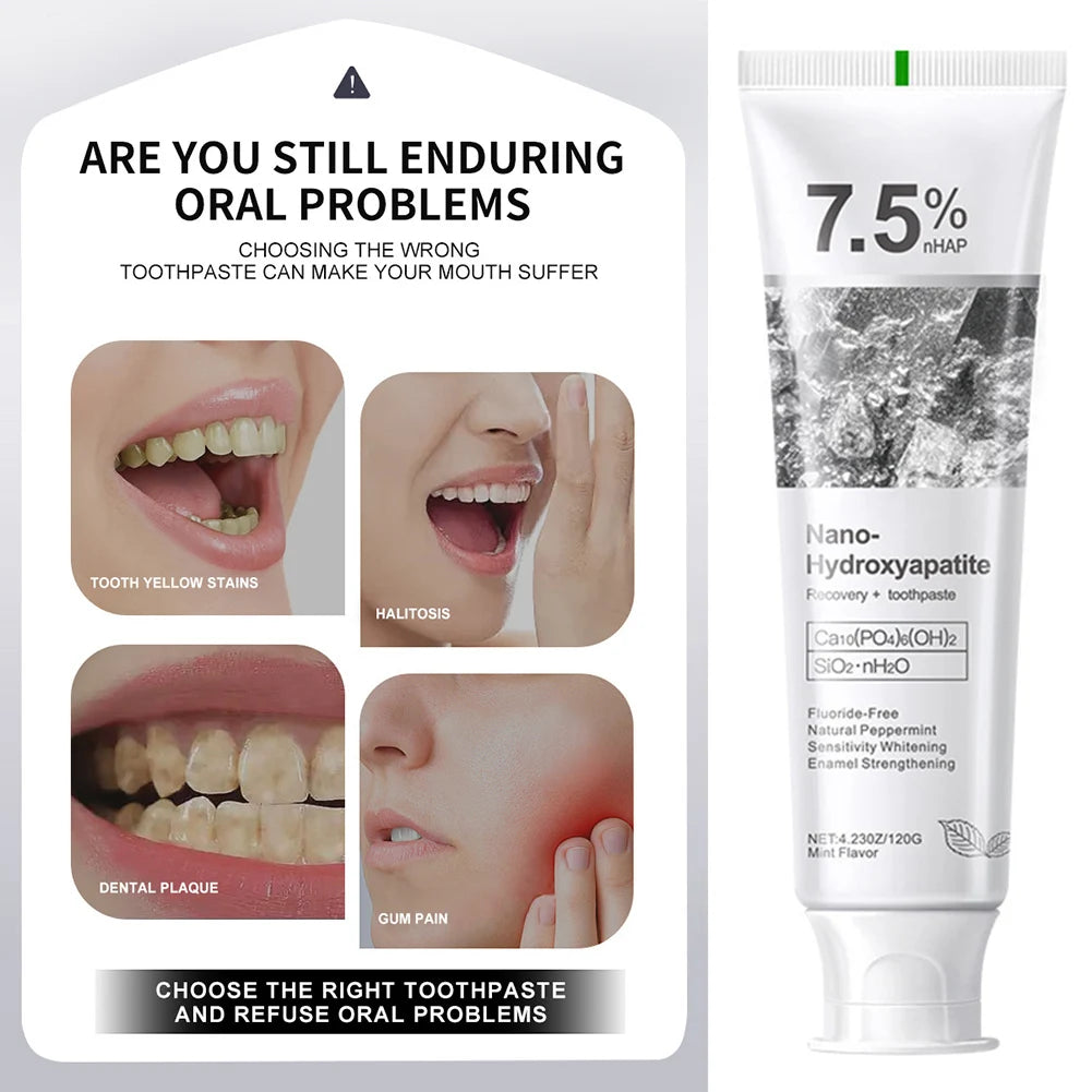 Advanced 7.5% Hydroxyapatite Toothpaste – Gentle Mint, 120g