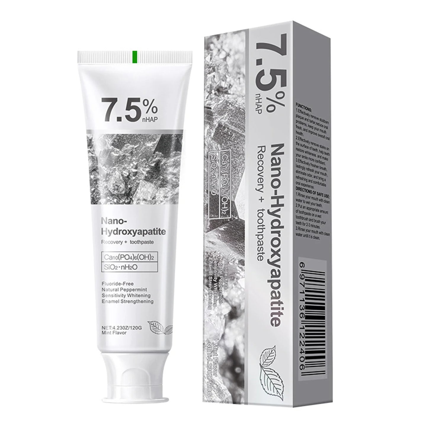 Advanced 7.5% Hydroxyapatite Toothpaste – Gentle Mint, 120g